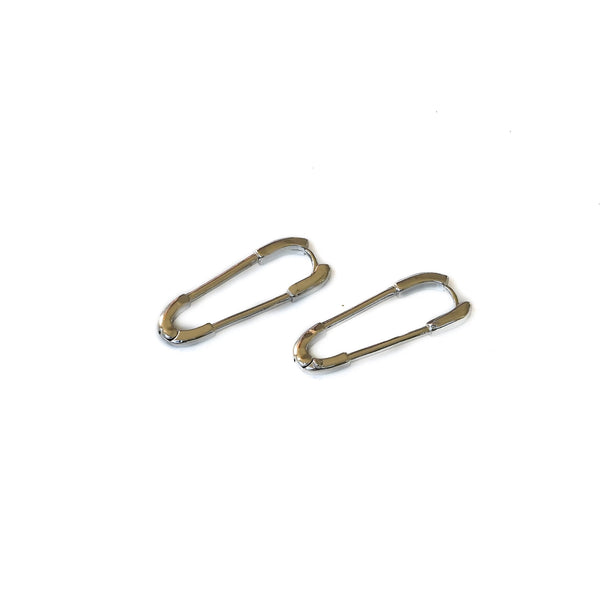 Safety pin earrings (E-4051)