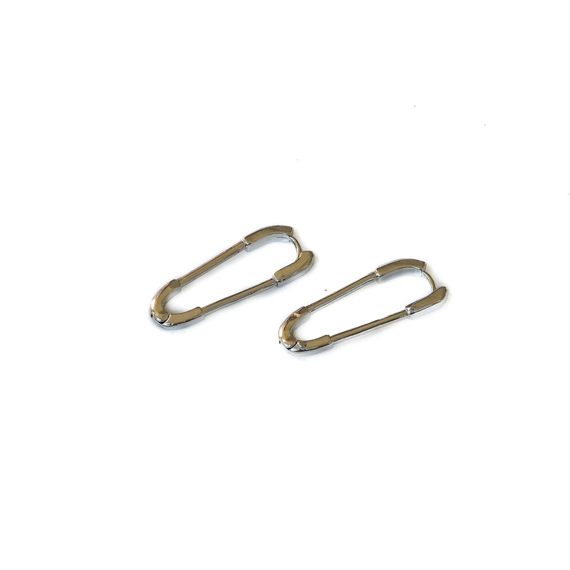 Safety pin earrings (E-4051)