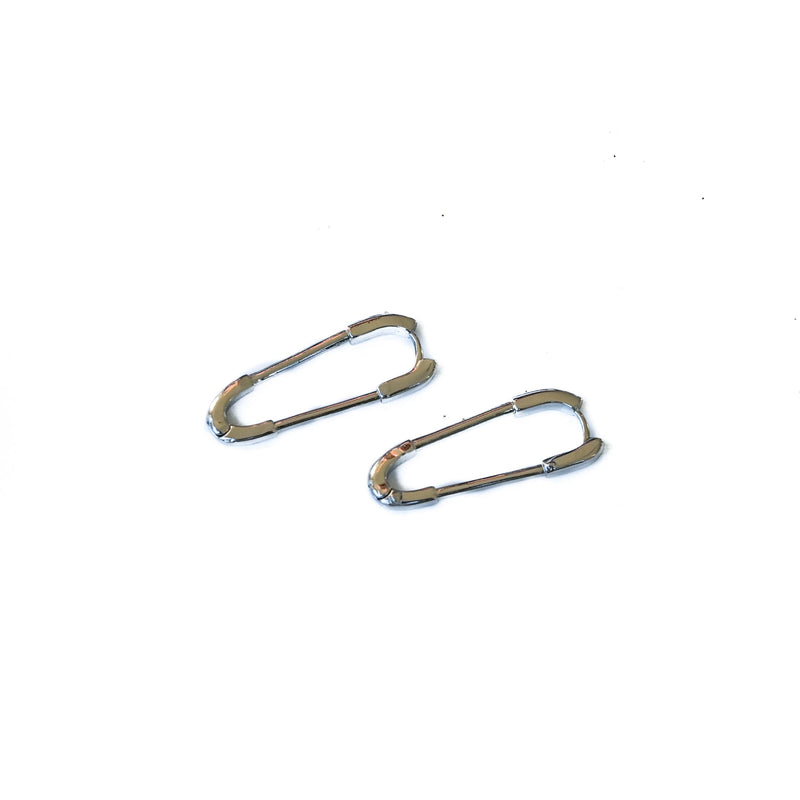 Safety pin earrings (E-4051)