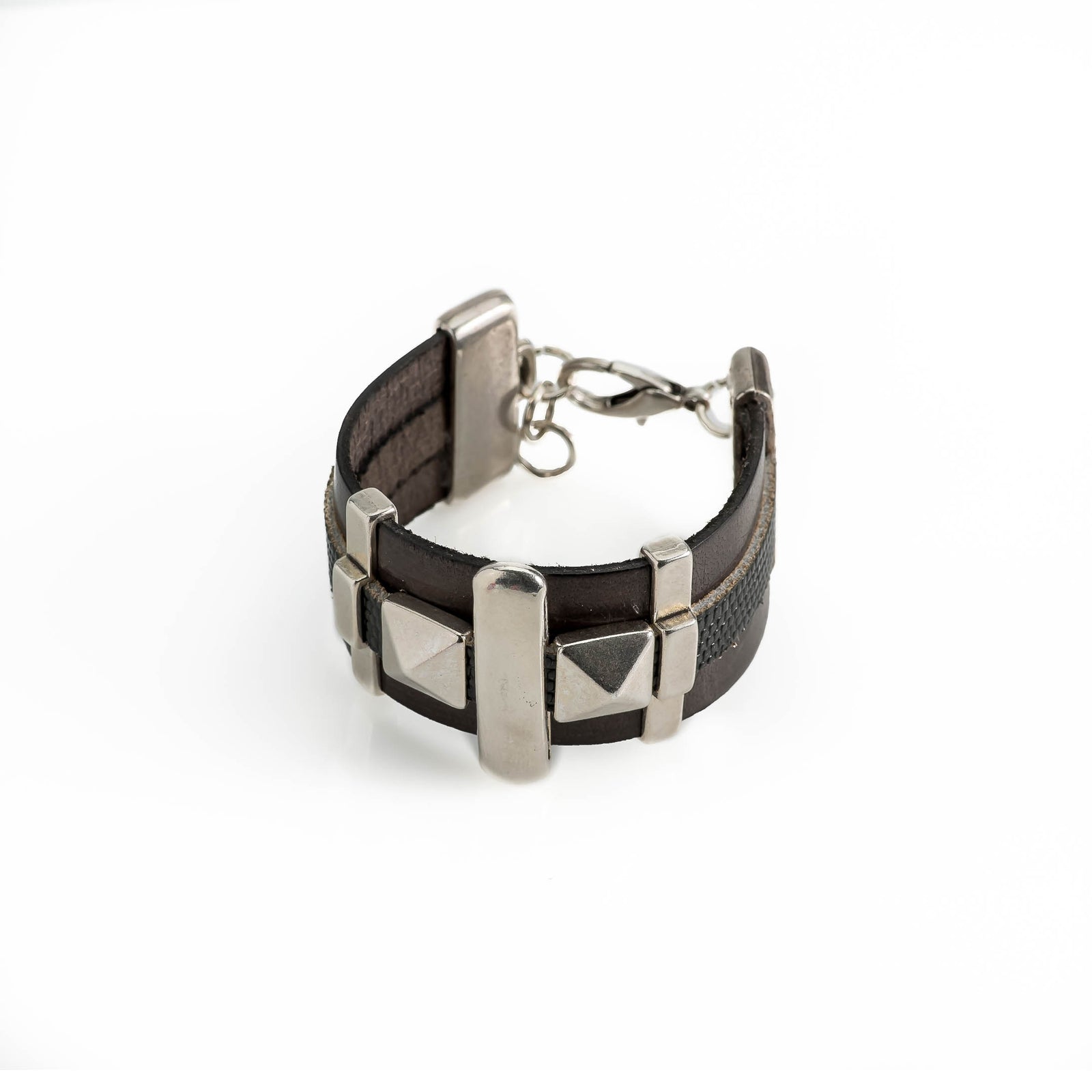 METRO Tan Islington Leather Bracelet | Stainless Steel | Genuine Leather buy |